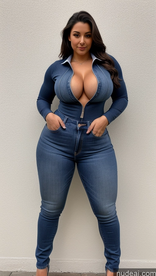 related ai porn images free for Perfect Boobs Busty Athlete Big Ass Big Hips Jeans Front View