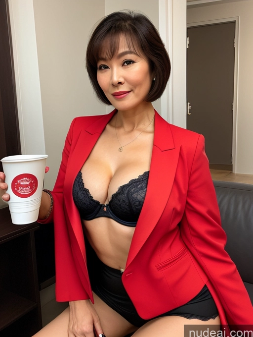 related ai porn images free for Milf Two Perfect Boobs Beautiful Perfect Body 70s Pixie Chinese Party Bra High Heels Jacket Professor Secretary Stylish Suit Cleavage Detailed Sexy Face