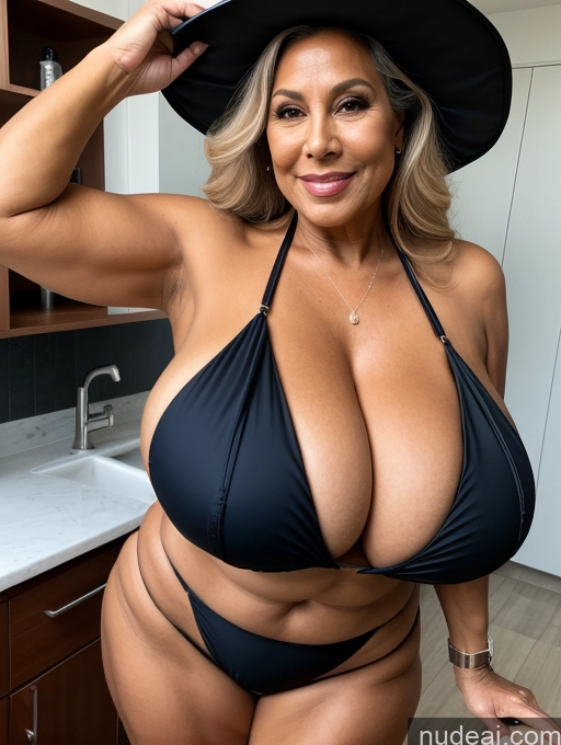 related ai porn images free for Milf One Busty Huge Boobs Thick Tanned Skin 70s Brazilian Front View Microkini Thong Witch Lab Coat