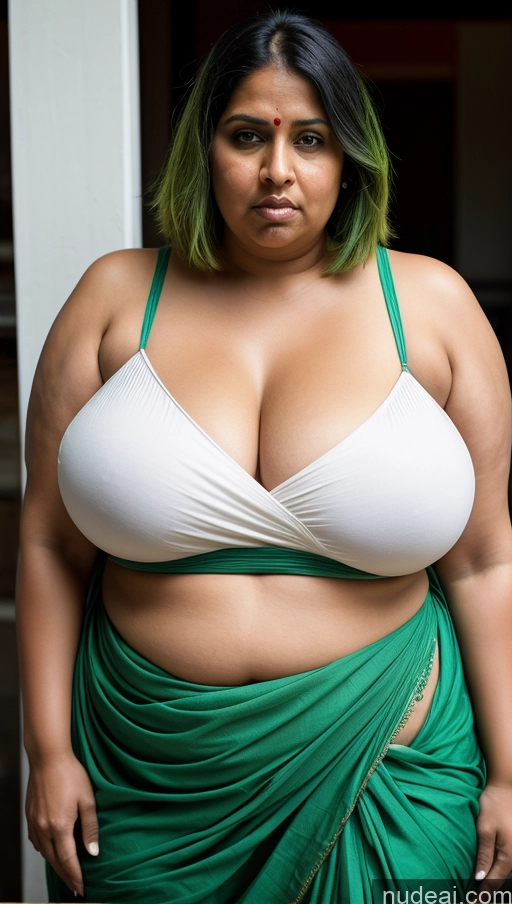 related ai porn images free for Milf Huge Boobs Beautiful Tattoos Big Hips Long Legs Tall Dark Skin 30s Angry Green Hair Straight Indian Front View T-pose Sexy Face Sari Blouse Beach Fat