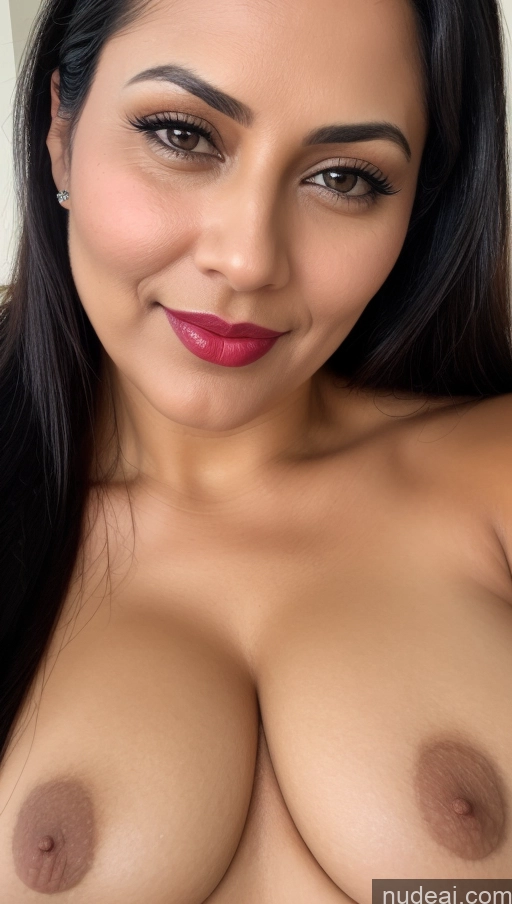 related ai porn images free for Woman One Busty Perfect Boobs Beautiful Lipstick 40s Black Hair Slicked Indian Thick Close-up View