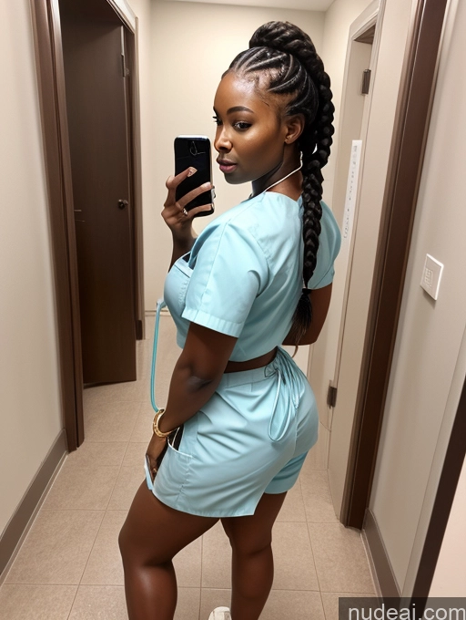 related ai porn images free for Woman One Busty Pubic Hair Dark Skin Big Ass 30s Seductive Black Hair Braided African Mirror Selfie Hospital Nurse Gold Jewelry