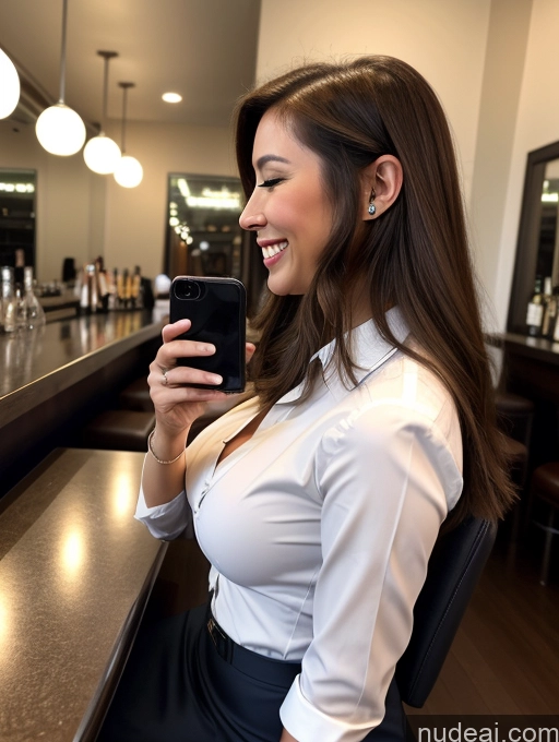 related ai porn images free for Woman One Busty Perfect Boobs Long Legs Big Ass 20s Brunette Asian Mirror Selfie Happy Long Hair Bar Side View Flight Attendant