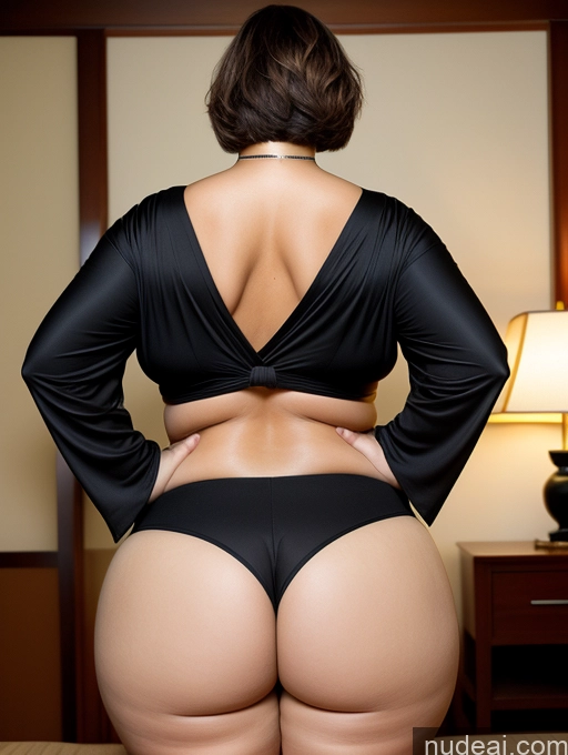 related ai porn images free for Woman Busty Huge Boobs Big Ass Thick Chubby Fat Big Hips 40s Seductive Sexy Face Short Hair Asian Back View Bending Over Kimono