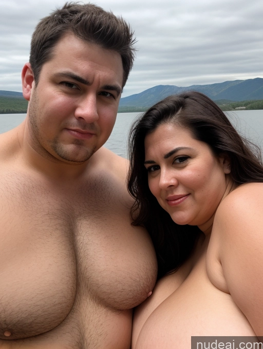 related ai porn images free for Woman + Man One Busty Huge Boobs Thick Chubby Fat 40s Happy Sexy Face Angry Black Hair Long Hair White Nude Cumshot Lake Front View