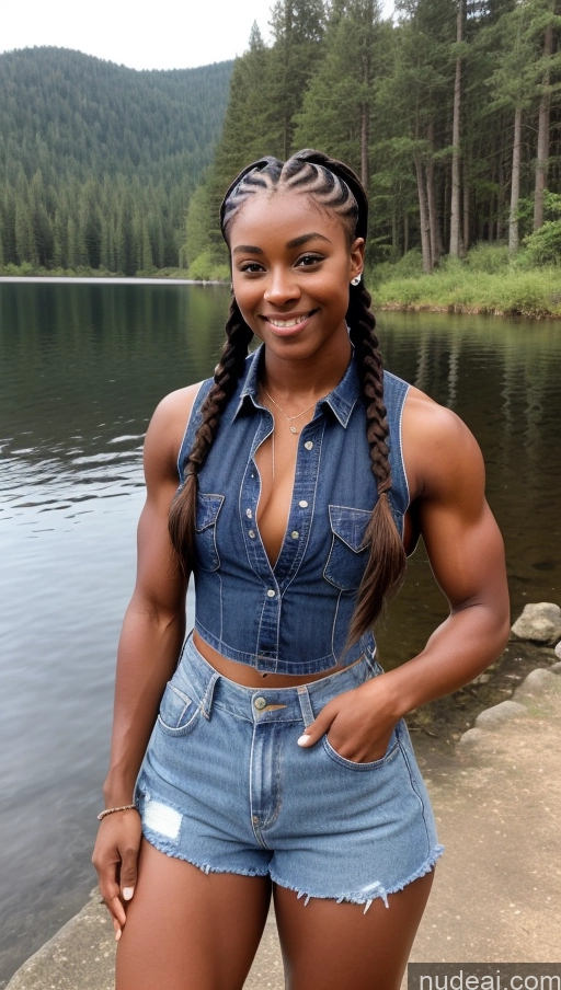 related ai porn images free for Muscular Abs Dark Skin Braided Short Western Thick Big Hips Lake Lumberjack Jeans Shirt Big Ass 18