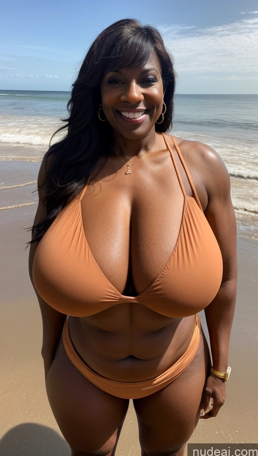 related ai porn images free for Milf Huge Boobs Beautiful Tattoos Muscular Abs Thick Big Hips Tall Dark Skin 50s Happy Ginger Black Beach Front View T-pose Cleavage Sexy Face Blouse Sari Bangs