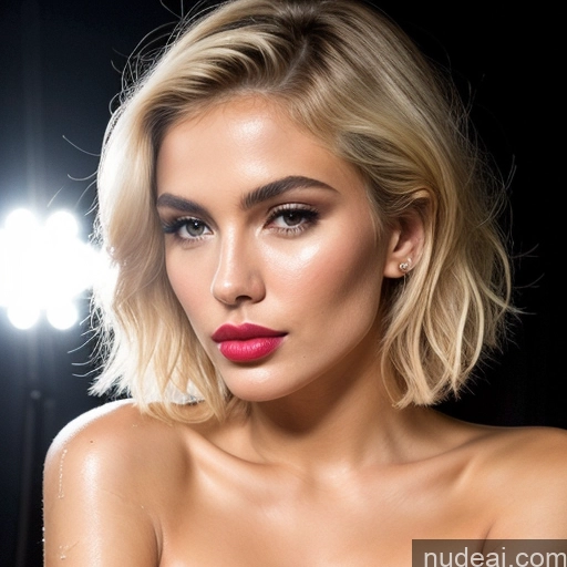 related ai porn images free for Miss Universe Model Perfect Boobs Beautiful Lipstick Perfect Body Oiled Body 20s Seductive Sexy Face Pouting Lips Blonde Bobcut Italian Skin Detail (beta) Stage Nude