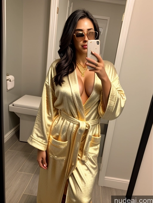 related ai porn images free for Model One Busty Perfect Boobs Beautiful Sunglasses 18 Orgasm Sexy Face Black Hair Long Hair Asian Mirror Selfie Bathroom Front View Bathrobe Dark Lighting Gold Jewelry