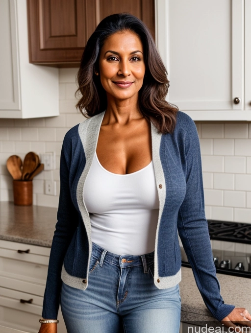 related ai porn images free for Milf Two Perfect Boobs Perfect Body Dark Skin 70s Indian Kitchen Jacket Jeans Casual Stylish Secretary Professor Topless Detailed Sweater