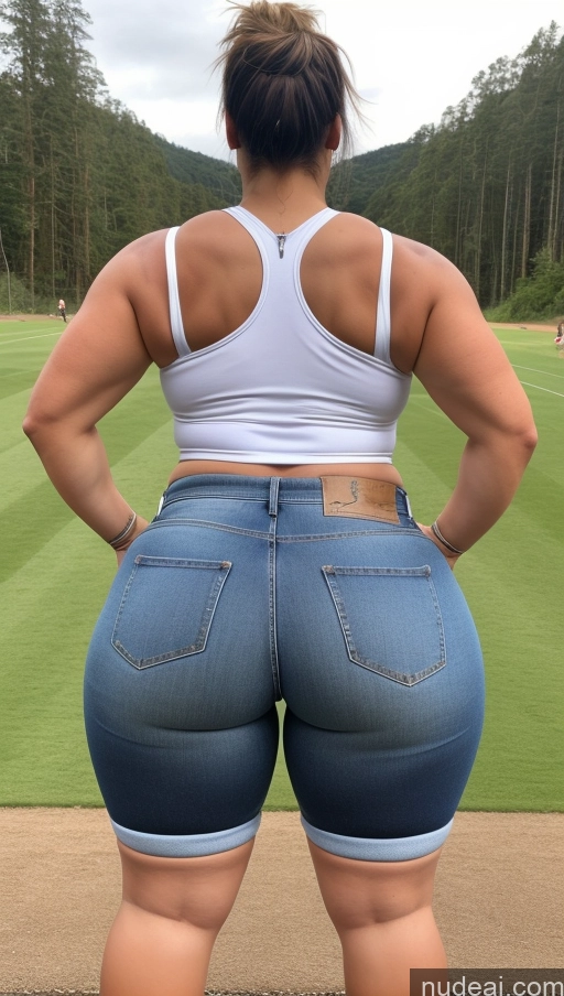 related ai porn images free for Big Ass Big Hips Athlete Jeans Short Shorts