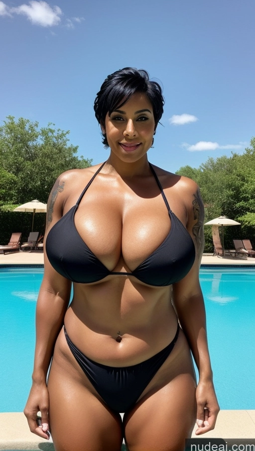 related ai porn images free for Bodybuilder Busty Huge Boobs Beautiful Tattoos Big Ass Thick Big Hips Tall Dark Skin 80s Pool Jumping Bikini Sexy Face Indian Front View Black Hair Pixie Seductive