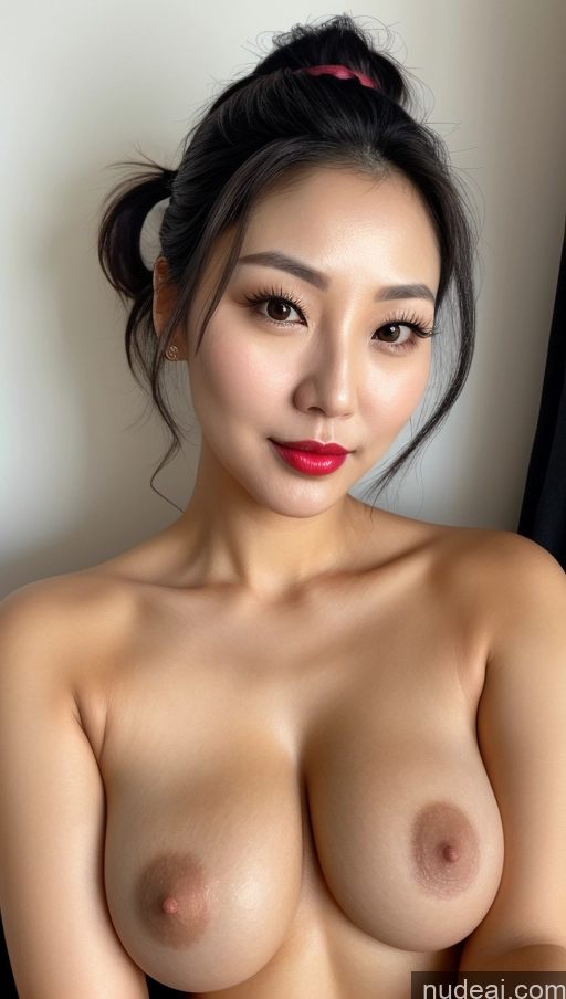 related ai porn images free for Woman One Busty Perfect Boobs Beautiful Lipstick Black Hair Ponytail Close-up View Detailed 30s Korean Thick