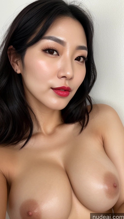 related ai porn images free for Woman One Perfect Boobs Beautiful Lipstick Black Hair Close-up View Detailed 30s Korean Slicked