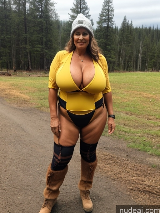 related ai porn images free for Milf One Busty Huge Boobs Thick Tanned Skin Front View Microkini Thong Native American Witch Lumberjack Construction Worker 60s