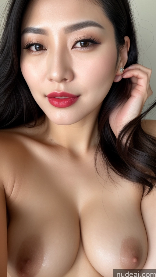 related ai porn images free for Woman One Perfect Boobs Beautiful Lipstick Black Hair Slicked Korean Detailed 30s Close-up View