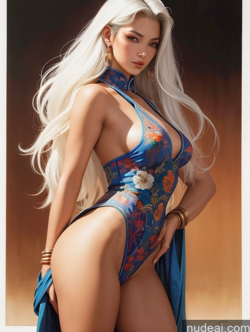 related ai porn images free for Small Tits Tanned Skin Chinese Front View Traditional Art By Boris Vallejo Boris Vallejo Art Style White Hair Long Hair