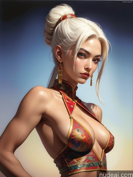 related ai porn images free for Small Tits Tanned Skin Chinese Front View Traditional Art By Boris Vallejo Boris Vallejo Art Style White Hair