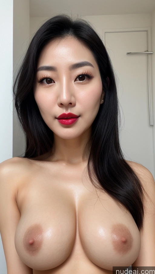 related ai porn images free for Woman One Perfect Boobs Beautiful Lipstick 30s Black Hair Slicked Korean Close-up View