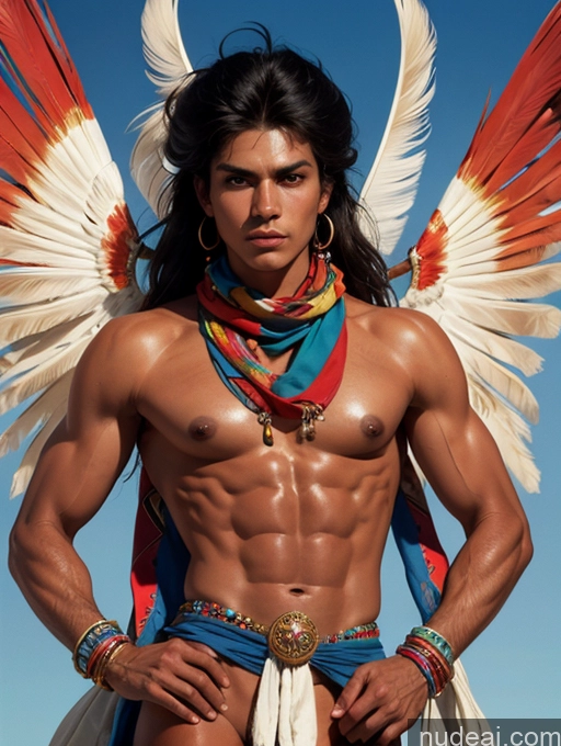 related ai porn images free for Athlete Small Tits Skinny Abs Tanned Skin Front View Scarf Traditional Jewelry Art By Boris Vallejo Boris Vallejo Art Style Native American