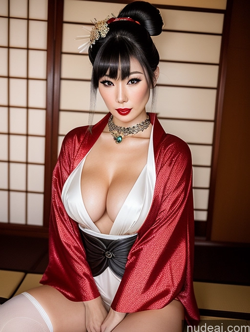 related ai porn images free for Perfect Boobs Perfect Body Fairer Skin Black Hair Sexy Face Japanese Onsen Kimono Cleavage Pearl Jewelry Jewelry 50s Geisha Ponytail Thigh Socks Fantasy Armor