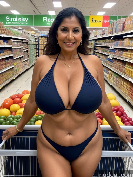 related ai porn images free for Milf One Busty Huge Boobs Tanned Skin Thick Front View Microkini Thong 80s Indian Grocery