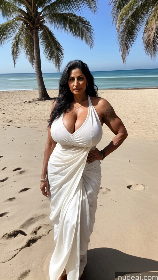 related ai porn images free for Milf Busty Huge Boobs Beautiful Muscular Big Ass Thick Big Hips Tall Dark Skin 50s Serious White Hair Indian Simple Sexy Face Long Hair Blouse Sari Front View Beach T-pose Tattoos