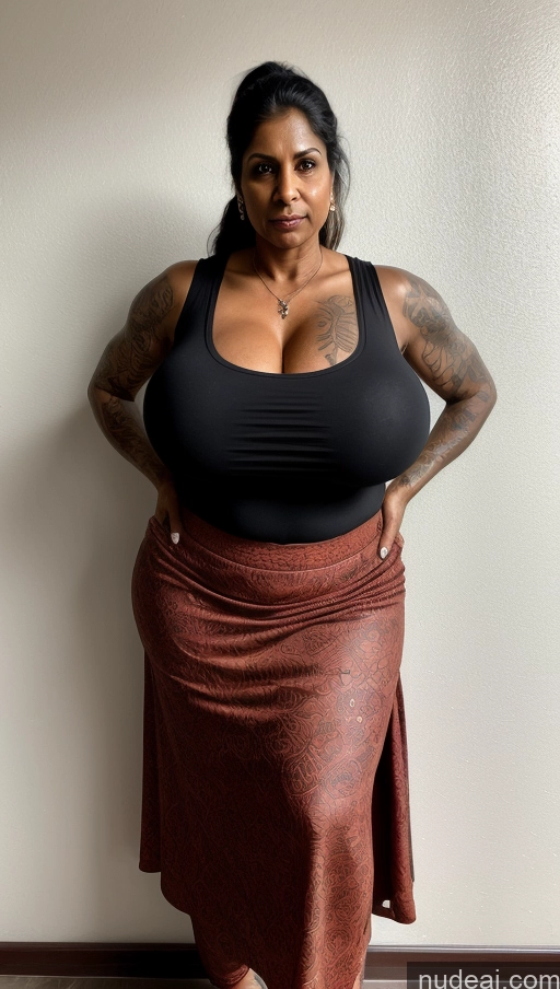 related ai porn images free for Milf Busty Huge Boobs Beautiful Tattoos Muscular Thick Big Hips Tall Dark Skin 50s Serious Ponytail Indian T-pose Detailed Sexy Face Hell Blouse Front View One Abs Long Skirt