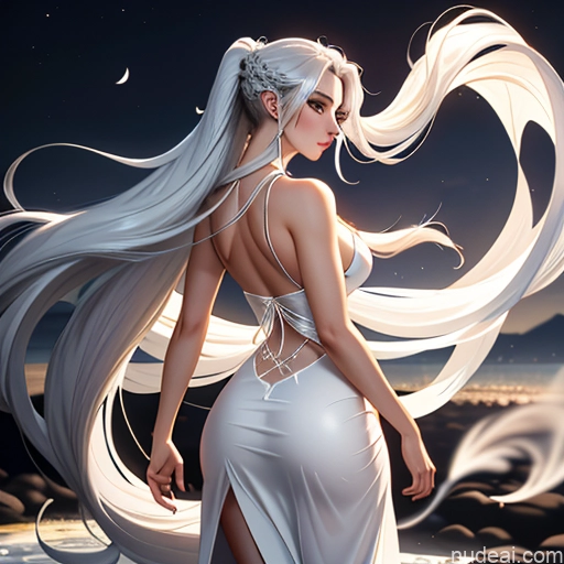 ai nude image of pics of One Perfect Boobs Big Ass Long Hair White Hair Slicked 30s Seductive Irish Dark Fantasy Onsen Front View Back View Blowjob Nightgown Transparent