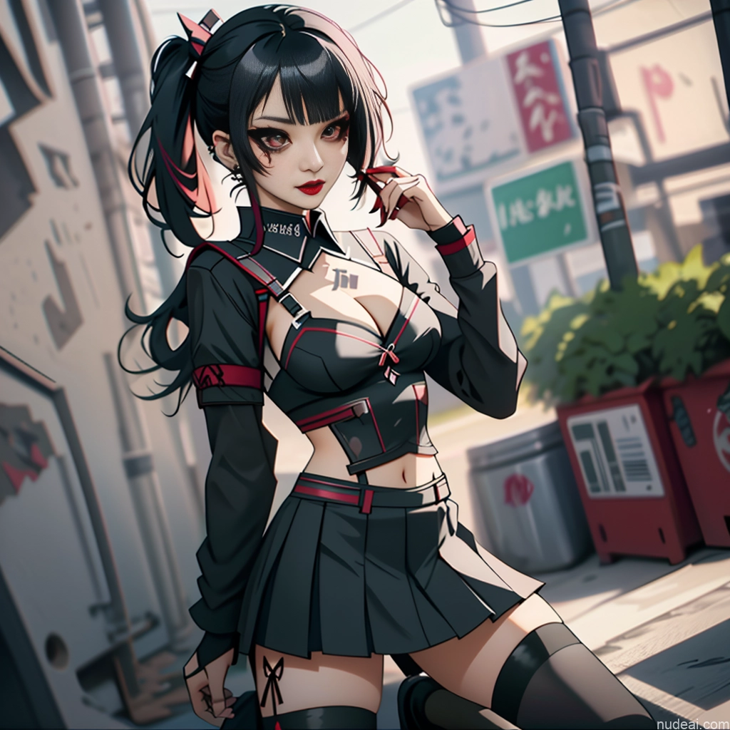 related ai porn images free for Asian School Uniform, Cleavage Cutout, Clothing Cutout, Pleated Skirt, Thighhighs Perfect Boobs Beautiful Lipstick Small Ass Gothic Punk Girl