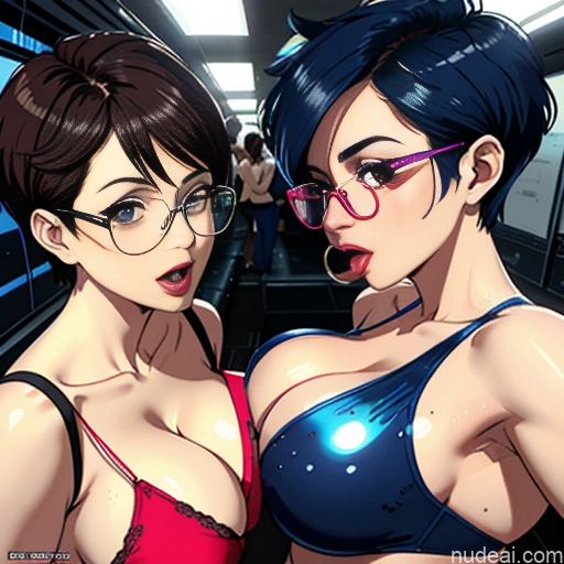 Milf Woman Perfect Boobs Glasses Thick Short Hair 40s 20s Brunette Pigtails Japanese Soft Anime Front View Blowjob Nude Bright Lighting Two Ahegao Cumshot Party Partially Nude