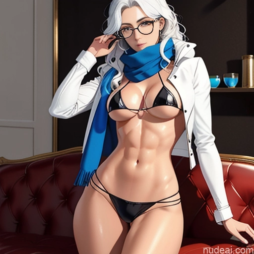 ai nude image of pics of Woman One Small Tits Beautiful Glasses Small Ass Skinny Perfect Body Oiled Body 18 Shocked White Hair Wavy Hair White Soft Anime Bending Over Gloves Scarf Trench Coat Couch Topless