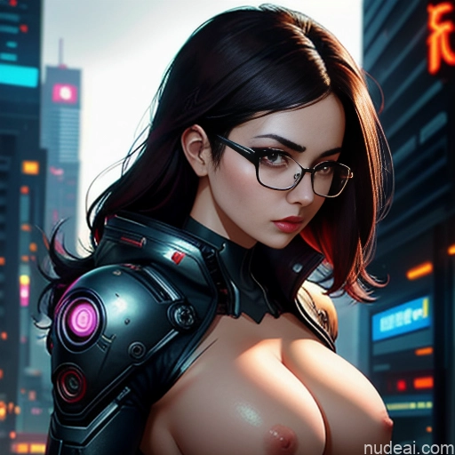 related ai porn images free for Perfect Boobs 30s Serious Front View Side View Cyberpunk Japanese