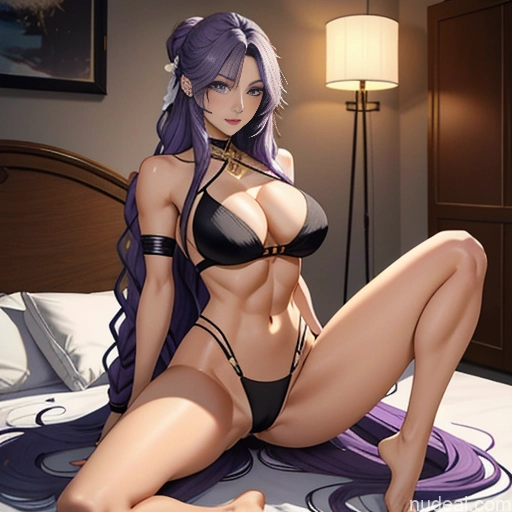 related ai porn images free for Woman One Perfect Boobs Perfect Body Long Hair Fairer Skin Straight German Purple Hair Soft + Warm Bedroom Front View Spreading Legs Underwear Orgasm