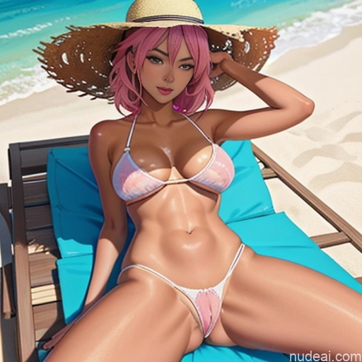 related ai porn images free for One 18 Black Tanned Skin Skinny Small Tits Big Ass Pink Hair Messy POV Focus Sex Bra Panties Illustration Soft Anime