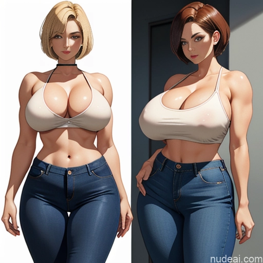 ai nude image of pics of Milf One Huge Boobs Perfect Boobs Beautiful Thick Big Hips Perfect Body Short Hair Blonde Soft + Warm Skin Detail (beta) Grocery Jeans Shirt Pokies Huge Tits, Hard Nipples Cleavage Transparent Pearl Jewelry Slicked