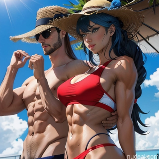 related ai porn images free for Model Athlete Woman + Man Two Busty Beautiful Muscular Abs Tall Long Hair Tanned Skin 20s Seductive Sexy Face Deep Blue Eyes Black Hair Bangs Straight Hime Cut Anime Front View Bathing Nipple Tweak Nude Hentai Breast Grab(sex Position) Shower Against Glass Sex Topless