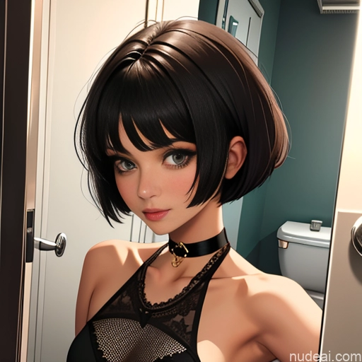 related ai porn images free for One Sorority Skinny Small Tits Small Ass Short Short Hair 18 Brunette Pixie White Soft Anime Bathroom Choker Fishnet Dress Devil