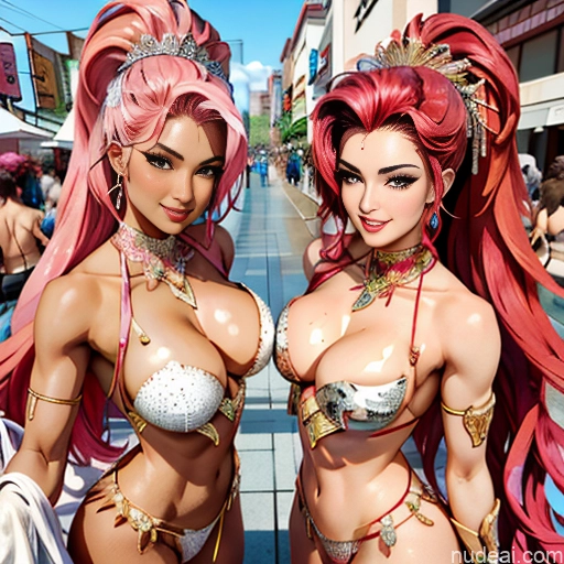 related ai porn images free for Miss Universe Model Two Human SexToy 18 Ahegao Pink Hair Slicked Japanese Suspended Couple Dance Dress: Samba Oiled Body Woman + Man