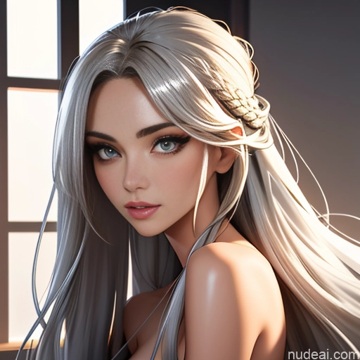 related ai porn images free for Woman One Small Tits Skinny Short Long Hair 18 Sexy Face Blonde Hair Bun White Warm Anime Bedroom Close-up View Nude