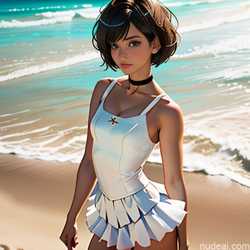 ai nude image of pics of One Sorority Skinny Small Tits Small Ass Short Short Hair Brunette Pixie Messy White Soft Anime Beach Choker Better Swimwear Beach Tutu Straddling Devil