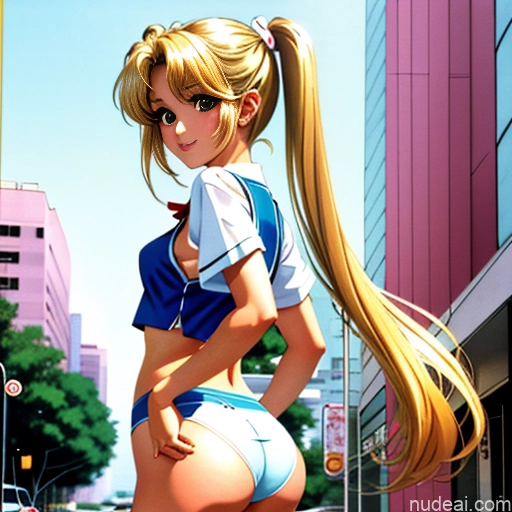 One Sorority Skinny Small Tits Small Ass Short Blonde Pigtails White Soft Anime 80s Cheerleader Angel