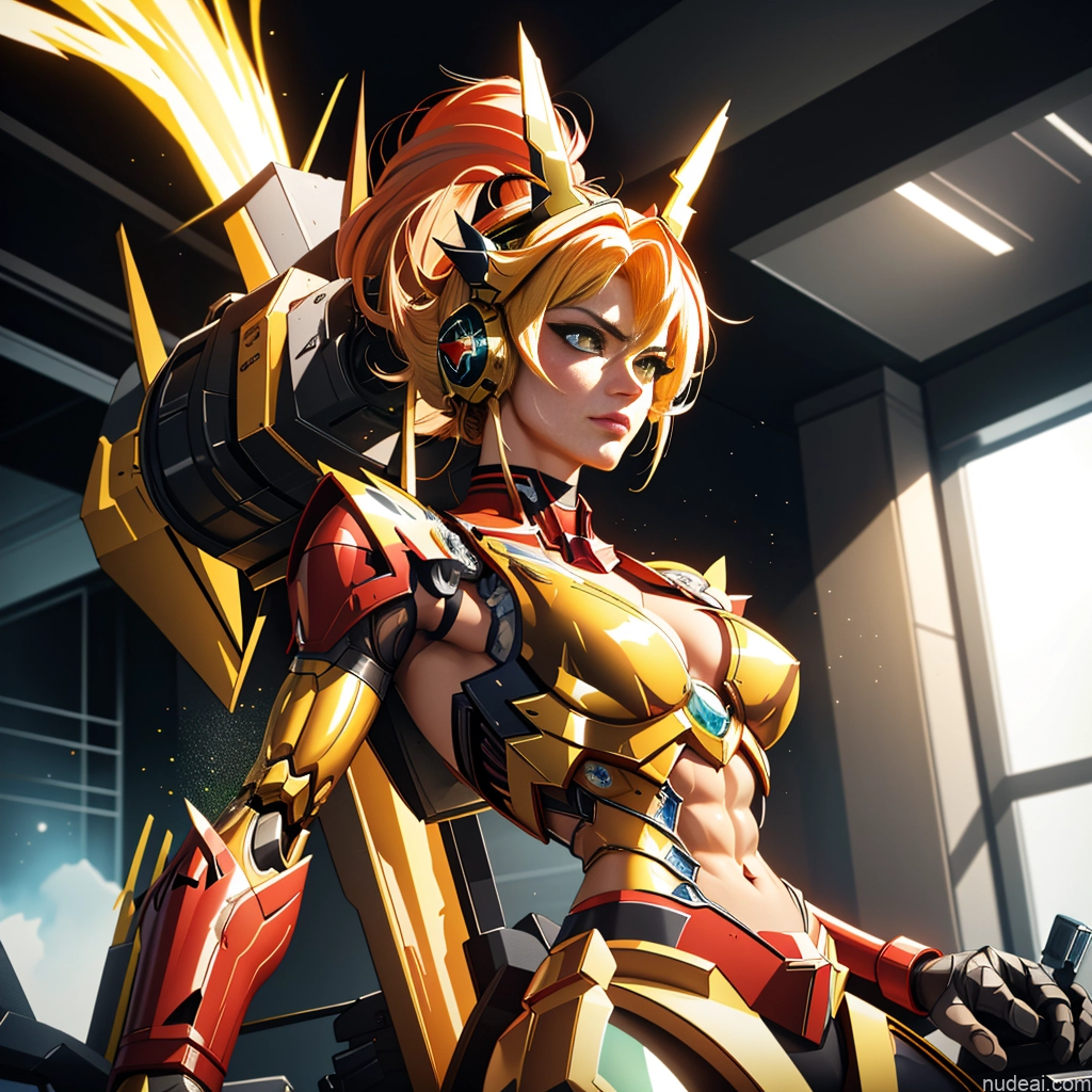 related ai porn images free for SuperMecha: A-Mecha Musume A素体机娘 Super Saiyan Super Saiyan 4 Woman Bodybuilder Busty Battlefield Front View Abs Muscular