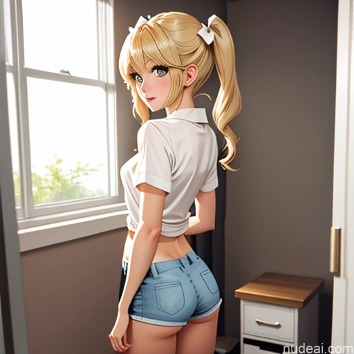 related ai porn images free for One Sorority Skinny Small Tits Small Ass Blonde Pigtails White Warm Anime Bedroom Bows Shirt Short Shorts