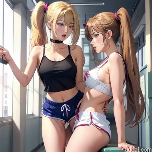 related ai porn images free for Asian Sorority Two 18 Sexy Face Blonde Brunette Pigtails Straight School Hallway Dolphin Shorts Scissors Pose On Back Cumshot Crisp Anime Skin Detail (beta) Anime Detailed