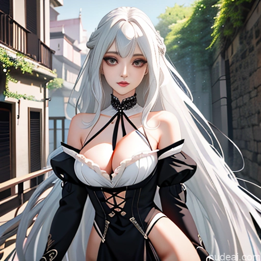 related ai porn images free for Woman One Skinny Long Hair 20s White Hair White Seductive Bedroom Bangs Messy Soft Anime Goth Gals V1 Partially Nude