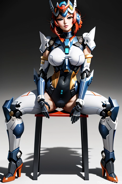 SuperMecha: A-Mecha Musume A素体机娘 Leon Raymond Butt Bite Pantsuit