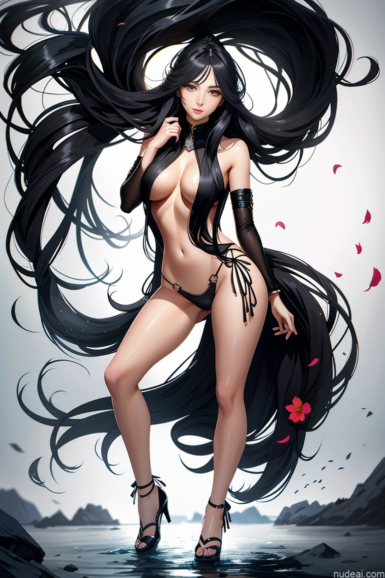 related ai porn images free for Woman One Skinny Short Long Hair 18 Black Hair Straight Bangs Soft Anime Front View Nude Simple Bright Lighting Beautiful Shower