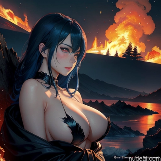 related ai porn images free for Woman Two Busty Huge Boobs Perfect Boobs 18 Sad Blue Hair Messy Japanese Soft Anime Hell Gaming Nude Angel Partially Nude Topless Bright Lighting Front View Side View