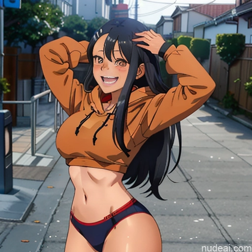 related ai porn images free for Nagatoro Hayase, Hair Ornament, Brown Eyes, Hairclip ,dark Skin, Black Hair Huge Boobs Big Ass Cropped Hoodie Underboob Happy Street Front View Underwear